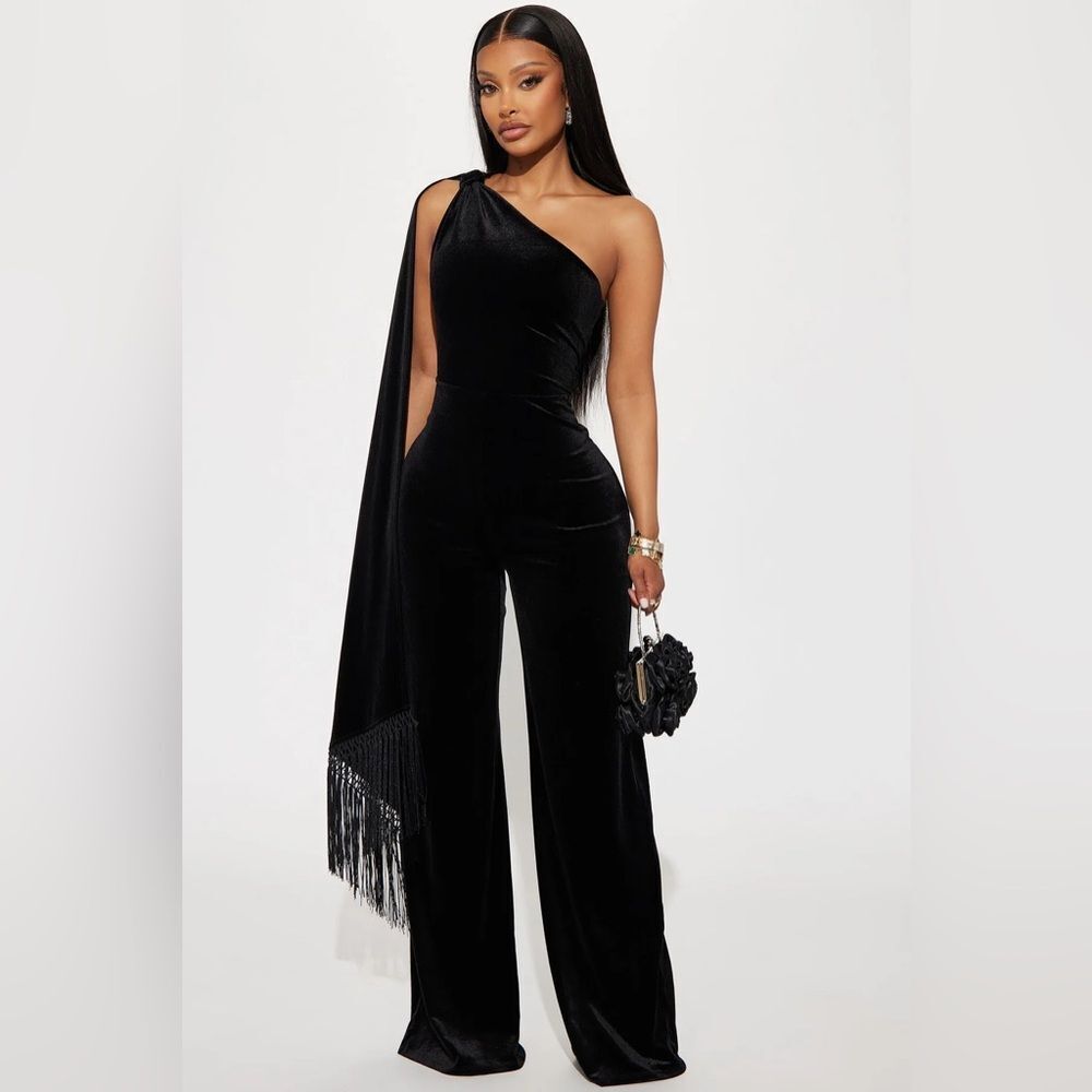 FN Fashion Fusion Velvet Jumpsuit